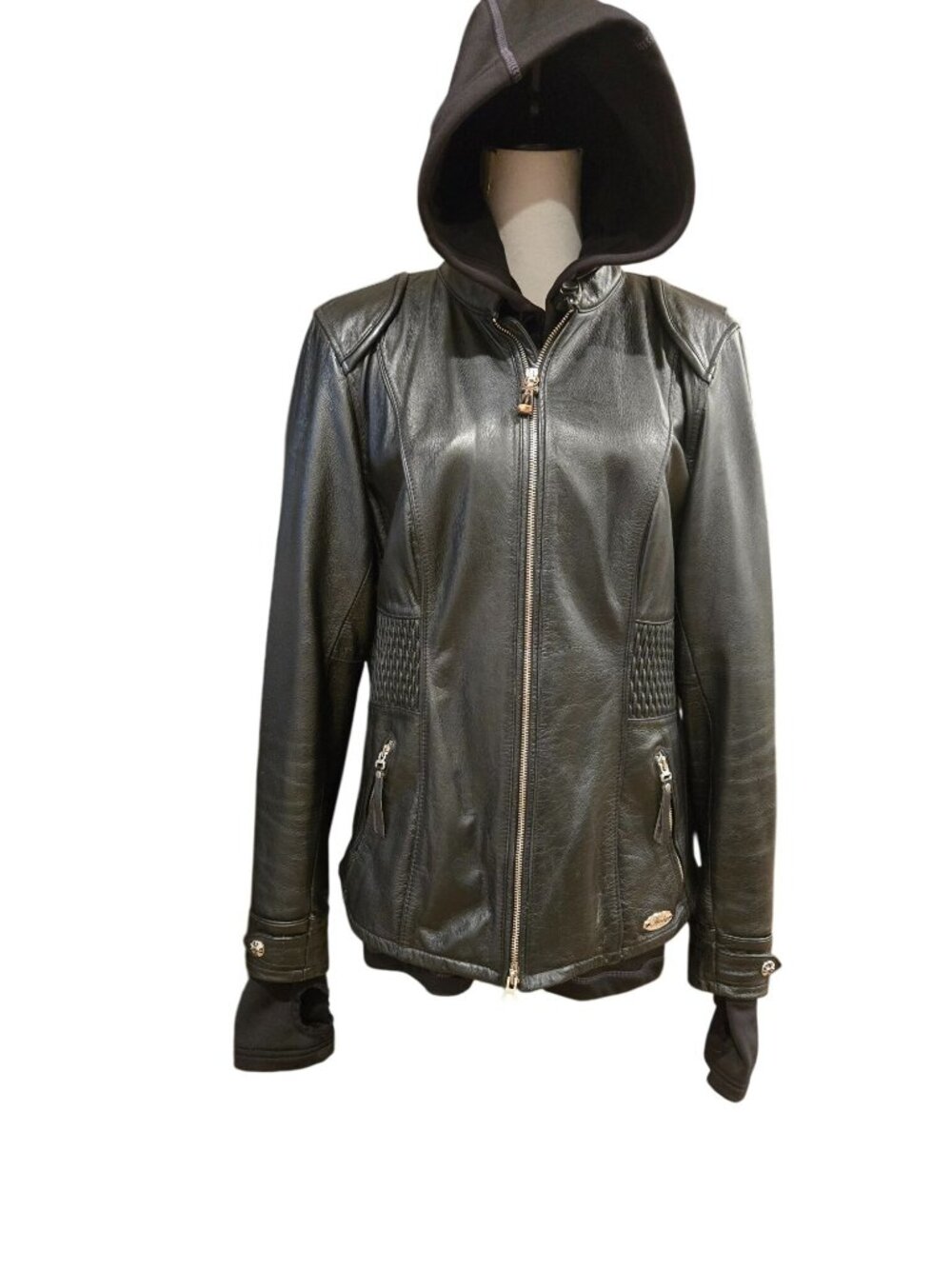Harley-Davidson Women's Pink Label 3-in-1 Leather Riding Jacket XL - 97189-14VW - Picture 2 of 16